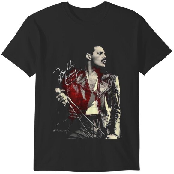 Freddie Mercury Rock Music T-Shirt Queen Band Graphic Tee Concert Fan Shirt 05 - Picture 1 of 5